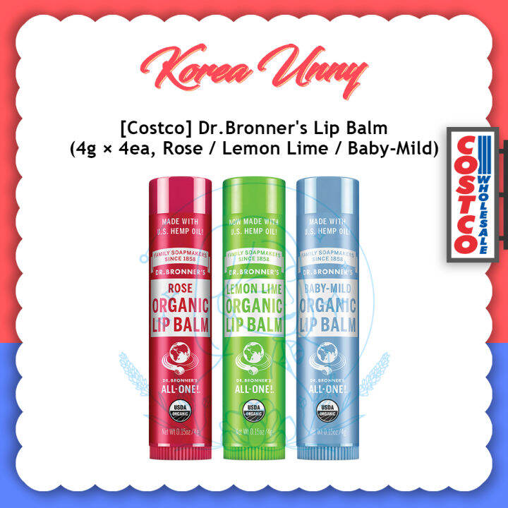 [Costco] Dr.Bronner's Lip Balm X 4 Lazada PH