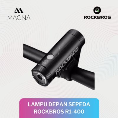 Rockbros R1-400 ไฟฉาย LED 2000mAh 400 ลูเมน ชาร์จ USB กันน้ํา สําหรับติดรถจักรยาน