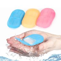 Soap Paper Washing Hand Bath Convenient Travel Clean Scented Slice Sheets 20pcs Disposable Boxe Soap Mini Paper Soap