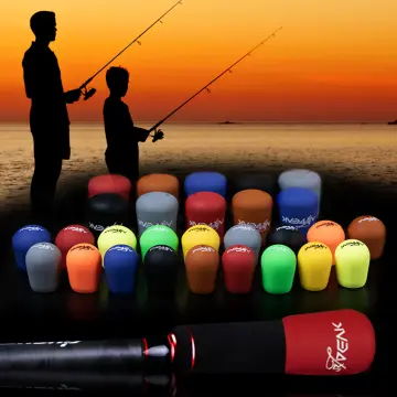 Random Color Front Block Front Block Lure Rod Protective Case Fishing Rod  Handle Protective Case Fishing Rod Handle Cover Fishing Rod Fixed Ring Rod  Front Protector 16MM 