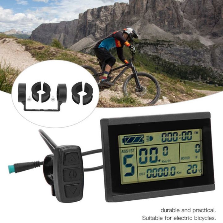 electric-bike-display-black-electric-bike-display-mixed-material-electric-bike-display-parts-kt-lcd3u-lcd-instrument-with-waterproof-connector-usb-bicycle-accessories
