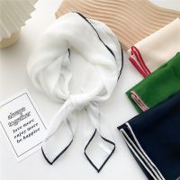 【jw】◐✒  Color Handkerchief Silk Neck Scarves Small Shawls and Bandana Hairband Hijab Scarf 70CM