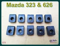 MAZDA 323 &amp; 626 DUST COVER OUTER LOCKING CLIP "BLACK" SET (10 PCS.) (072) #กิ๊บล็อคบังฝุ่นนอก สีดำ (10 ตัว) สินค้าคุณภาพดี