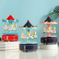 New Cake Decoration Carousel Christmas Music Box Music Box Send Girls Birthday Gifts Creative Baking Decorations