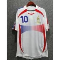 Vintage Jersey 2006 World Cup France Home Final Football Jersey No. 10 Zidane Classic Football Jersey ชุดฟุตบอลผู้ชาย เสื้อบอลคลาสสิค