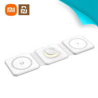 Xiaomi youpin ที่ชาร์จไร้สาย แท่นชาร์จ iphone แท่นชาร์จไร้สาย ที่ชาร์จแบตไร้สาย Magnetic wireless charger 3 in 1 for iphone13 12 11 Pro Max X and Apple Watch