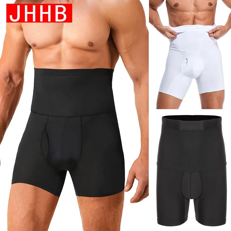 Mens Body Shaper Compression Shorts Waist Trainer Tummy Control Slimming  Shapewear Modeling Girdle Boxer Underwear
