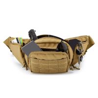 Man Tactical Waist Bag Gun Holster Army Military Fanny Pack Sling Shoulder Bags Outdoor Belt Bag Chest Assult Pack Cycling Bag
