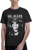 ydound Gg Allin Freaks, Faggots, Drunks and Junkies T-Shirts Mens Summer O-Neck Cool Short Sleeve Logo Graphic Tees