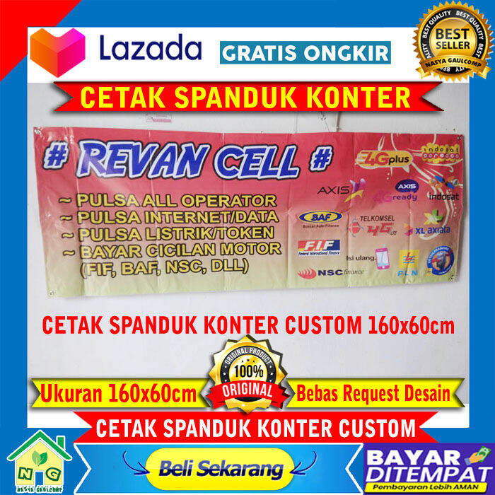 Spanduk Usaha Isi Saldo Cetak Banner Spanduk Jualan Spanduk Banner