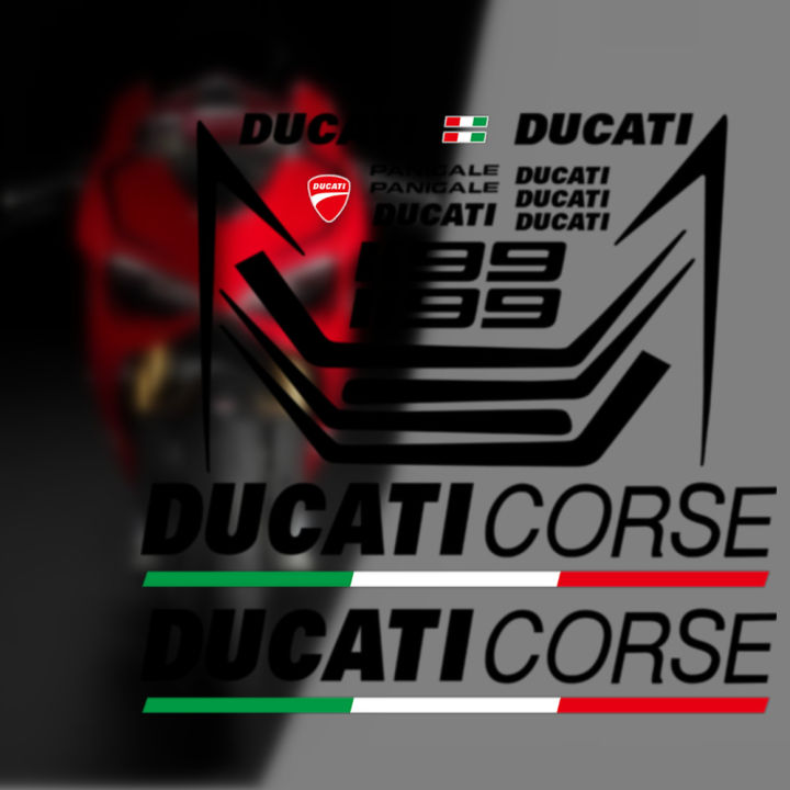 duckati-สติกเกอร์สะท้อนแสงหมวกกันน็อคตกแต่งแฟริ่งสำหรับ-ducati-848-959ปี1098-s-1198-899ดัดแปลงตกแต่งขนาดใหญ่สไตล์ใหม่