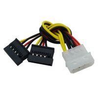 ：“{》 4 Pin Molex IDE To 2 Serial ATA Hard Driver Power Cable SATA Y Splitter Dual Hard-Drive-Disk Extension Cord Adapter Connector