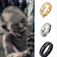 Aragorn Dark Lord Sauron Ring แหวนไททาเนียมสตีลคนรักและแหวนหางสตรีส่วนบุคคลและโดดเด่น Frodo BagginsStar สไตล์