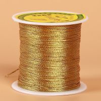 PS Store Gold Wire Strand 6 Strands of Gold and Silver Thread Braided Jade Wire DIY Handmade Wire