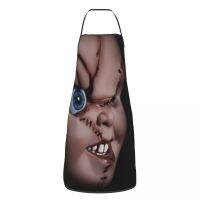 Devil Chucky Doll Funny Apron Men Women Childs Play Horror Movie Adult Unisex Kitchen Chef Bib Tablier Cuisine Cooking Baking