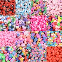 【CW】❇  30pcs Clay Beads Smiley Face Loose Spacer Jewelry Making