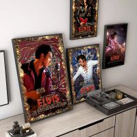 Elvis Presley โปสเตอร์ภาพยนตร์ภาพวาดผ้าใบ Rock Singer Star Wall Art ตกแต่งบ้านสมัยใหม่