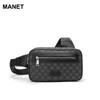 PU Lattice Messenger Bag for Men Chest Bag Business Hand Bags Luxury Soft Leather Crossbody Bags for Men Designer Men Bag 2021