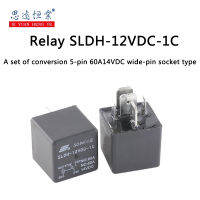 รีเลย์1ชิ้น SLDH-12VC-1C ชุดการแปลงซ็อกเก็ตพินกว้าง60A14VDC 5พิน