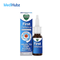 Vicks First Defence Nasal Spray 15 ml วิคส์ สเปรย์พ่นจมูก แก้หวัด ฆ่าไวรัสในโพรงจมูก 1 ขวด 20438