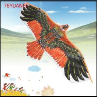 78YUANFF เกมเพื่อน ทริปครอบครัว สายว่าว 30 เมตร ของขวัญสำหรับเด็ก นกบิน Flat Eagle ว่าว 1.1 ม. ของเล่น