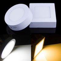 Surface Mounted LED Ceiling Light 9W 15W 25W Panel Lamp Warm/Natural/Cold White AC85 265V Round Square LED Spot Light for Home