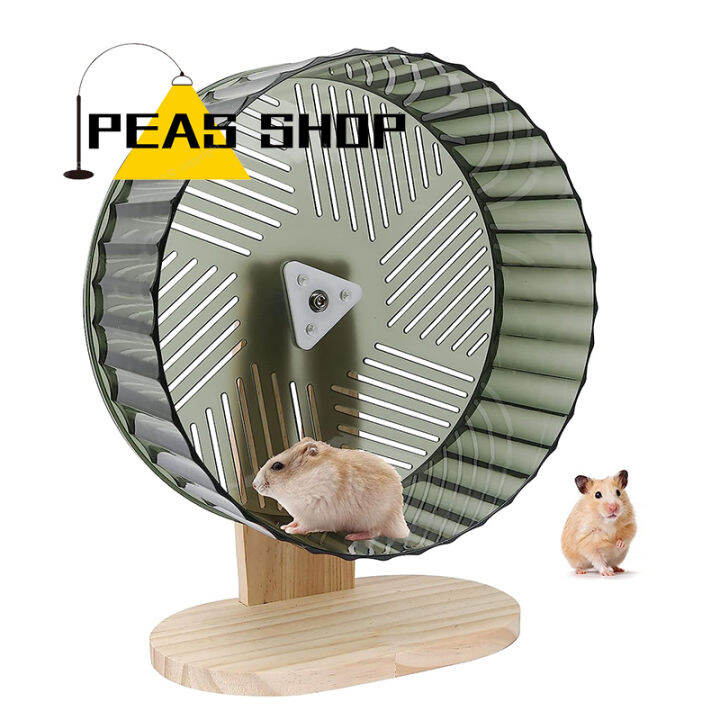 Silent Hamster Wheel Clear Large Hamster Exercise Wheel 9inch Mouse