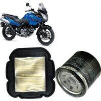 ROM ตัวกรองอากาศรถจักรยานยนต์และไส้กรองน้ำมันสำหรับ Kawasaki KLV1000 04-06 DL650 V-Strom 2004-2021 DL1000 V-Strom 2002-2010