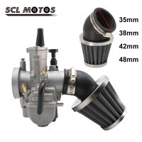 【cw】 SCL MOTOS 1PC Universal 35mm 38mm 42mm 48mm Motorcycle Parts Air Filter Cleaner Intake Filter Motorbike For ATV Scooter Pit Bike