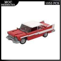 ชุดบล็อคก่อสร้าง MOC Christine- 1958 Plymouth Fury ยานพาหนะบุคคลผู้ให้บริการอิฐการศึกษาของเล่นเด็กของขวัญ