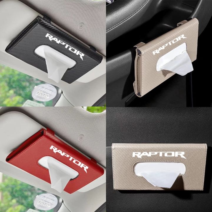 carbon-fiber-creative-car-hanging-sun-visor-car-tissue-box-for-ford-ranger-raptor-2023-t6-2008-2013-2015-2017-car-accessories