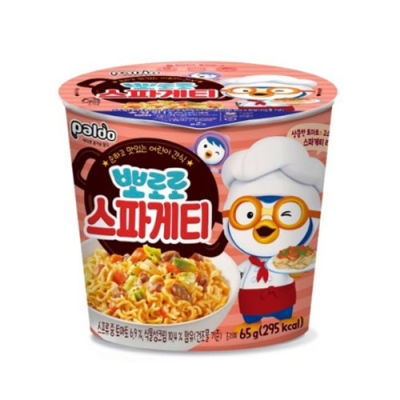 มาม่าเกาหลี สปาเกตตี้สำหรับเด็ก paldo pororo spaghetti cup 65g 스파게티