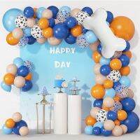 【HOT】☁﹍ 117Pcs Dog Foil Balloons Sets Paws Prints Bluey Theme Garland Arch Children Birthday