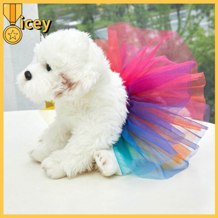 iceyhome-กระโปรงทูทู่สีสันสดใสสำหรับสัตว์เลี้ยงเครื่องแต่งกายชุดเดรสสำหรับงานวันเกิดน่ารักอุปกรณ์สัตว์เลี้ยงสำหรับขนาดกลางขนาดเล็กสุนัขแมวขนาดใหญ่
