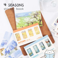 สมุดสติกเกอร์ 4 Seasons ? 20 แผ่น Sticker Book Stickers DIY สติ๊กเกอร์ ไดคัท by mimisplan