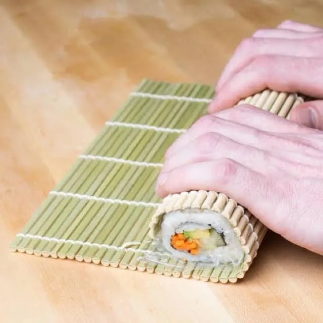 diy sushi rolling roller bamboo material