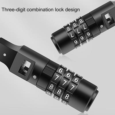 Skateboard Tie Lock Convenient Durable Adjustable Anti Rust Bicycle Chain Lock for Riding  Combination Lock  Combination Lock Locks