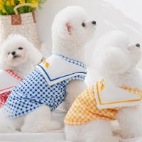 Chick T-shirt Pet Dog Clothes Vest Cat Shirts Clothing Dogs Cartoon Thin Small Cute Chihuahua Print Summer Blue Boy Mascotas