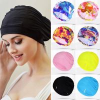 Women Swimming Cap Long Hair Bathing Swimming Caps Hat Stretch Drape Swim Pool Sport Elastic Nylon Turban for Womens Swim Caps