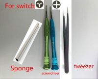 For NS Nintend Switch Joycon Screwdriver Conductive Cotton Cross Tri 1.5MM Wing Screwdriver Tweezer Signal Sponge Controllers