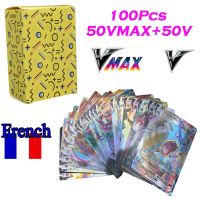 การ์ดโปเกมอนใหม่ล่าสุด French Arceus Brilliant Star Vmax GX TAG TEAM MEGA Energy เกมสายรุ้งโฮโลแกรมฃ