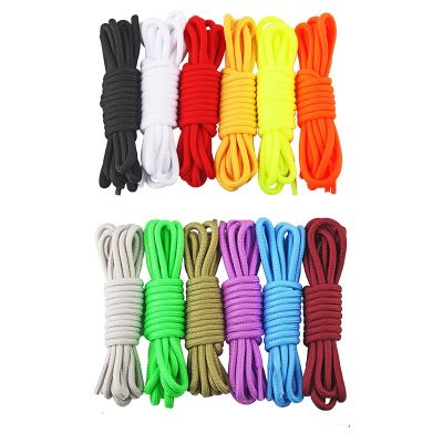 1Pair Round Solid Shoelaces Top Quality Polyester Shoes Lace Solid Classic Round Shoelace 50cm80cm100cm120cm