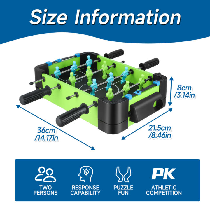 โต๊ะฟุตบอลโต๊ะโต๊ะฟุซบอลขนาดเล็กโต๊ะฟุตบอลเกมสำหรับเด็กอุปกรณ์เสริมเกมโต๊ะฟุตบอลไม้สำหรับความบันเทิงในร่มและกลางแจ้งของครอบครัว