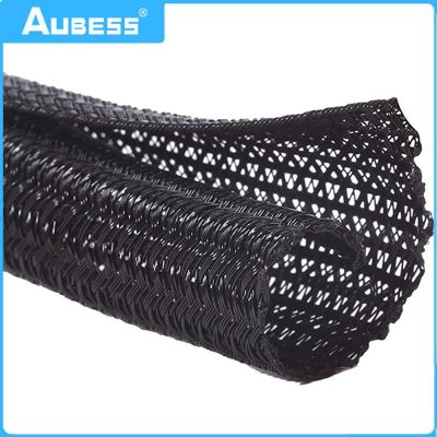 Cable Sleeve Split Sleeving Expandable Braided Cable Sleeve Self Closing Insulated Flexible Pipe Hose Wire Wrap Protect