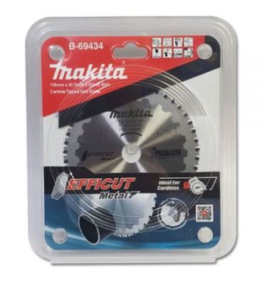 Makita accessories part no. B-69434 circular Saw Blade TCT 136 MM*20 MM*45T DCS500 Efficut (Steel) ใบเลื่อยตัดเหล็ก ขนาด 5 นิ้ว