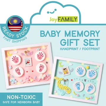 Baby Footprint Handprint Imprint Safe Non-Toxic Newborn Babies No