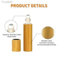 ✥  Bamboo and wood Roller bottle 1ml 3ml Empty bambooCosmetic Essential Oil Vial  Bamboo cap bottle sub-bottling bamboo bottle