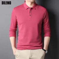 Top Grade New 100 % Cotton Fashion No Logo Brand Mens Polo Shirt Plain Solid Color With Long Sleave Casual Tops Men Clothing Towels