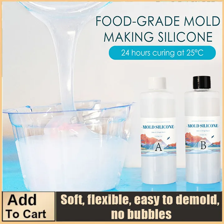 Liquid Silicone Mold Making Kit Platinum Cure 1 Gallon Shore 20A Food Grade