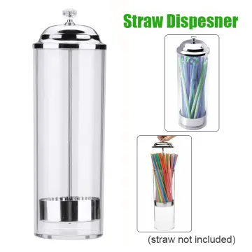 Straw Dispenser Holder - Drinking Straw Holder Plastic Straw Holder For  Kitchen Milk Tea Shop Coffee Shop,Straw Dispenser